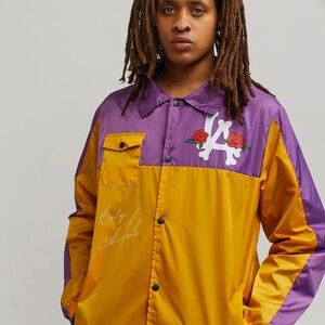 Purple/Gold City of Angels Stadium Jacket - Size XXL